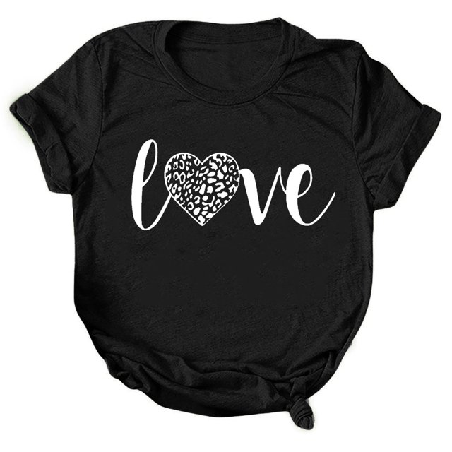 Gibobby Playera de Verano para Mujer Camisa mujer manga corta casual con estilo top camisas(Negro,XL)