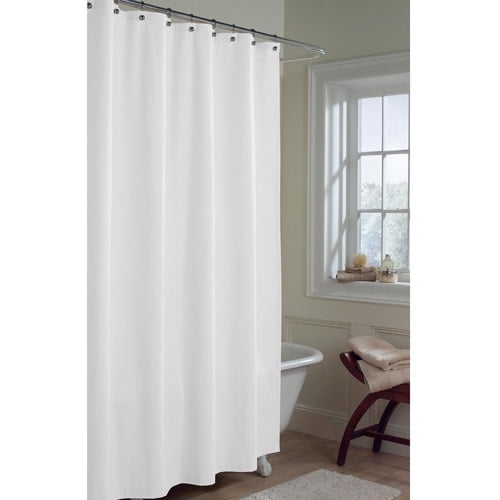 Maytex Microfiber Fabric Shower Curtain Liner