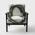 thumbnail image 3 of Designart "Gold Glamour Circle I" Upholstered Glam Accent Chair - Arm Chair, 3 of 5
