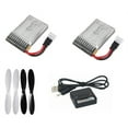 thumbnail image 1 of HobbyFlip 3.7v 240mAh LiPo Battery(2) Charger and 55mm Propellers Compatible with Radio Shack Surveyor Drone, 1 of 1