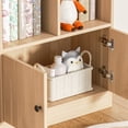 thumbnail image 4 of DIYART Oak  Kids Bookshelf, Kids Bookcase with 7 Cubbies and 2 Cabinets, Freestanding Book Storage Shelves for Bedroom, Playroom, Hallway, 4 of 7