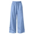 thumbnail image 6 of Liyamei Girls Wide Leg Sweatpants with Drawstring and Double Layer Pleats for Casual Sport Size 4-10 Years, 6 of 6