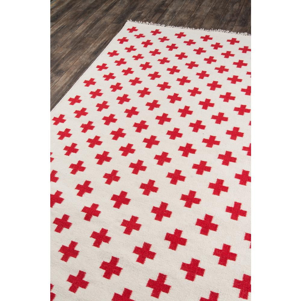 Novogratz by Momeni Topanga Lucille Flat Weave Ivory Wool Rug 5' X 7'6"