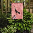 thumbnail image 2 of Caroline's Treasures BB7838GF Kulang Chicken Pink Check Flag Garden Size , Small, multicolor, 2 of 3