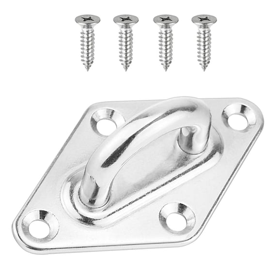 Stainless Steel Eye Plate, Pad Eye, Fixing Plate , Staple , 79mm