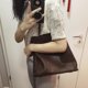 thumbnail image 5 of Bolso de mano de piel auténtica para mujer, bolso de mano de diseño de lujo, bolso de mano, novedad 2023, en piel de vaca, con bolsillo interior, clásico, para llevar debajo del brazo, 5 of 5