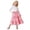 Pink, variant on Toddler Girls Casual Elastic Waist Tiered Skirt Cute Ruffle Pocket Long Skirt Spring Summer Daily Wear 4-14Y