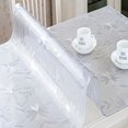 thumbnail image 5 of Mantel de PVC transparente de 1,0 mm, resistente al agua, para mesa, para sala de estar, cocina, de vidrio, suave, 5 of 5
