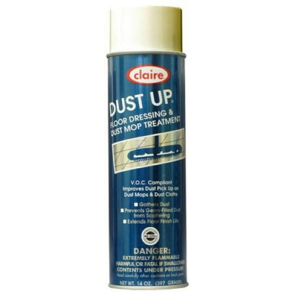 Claire CL 875 14 oz Can of Aerosol Dust Up Floor Dressing & Dust Mop Treatment Spray