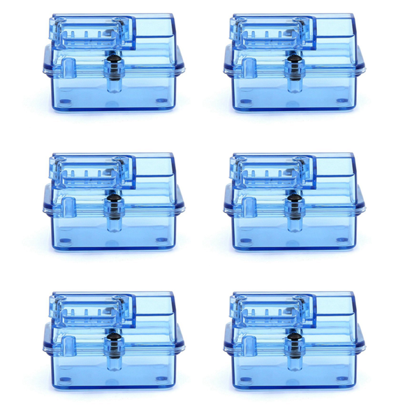 6X Blue Plastic Waterproof Receiver Receiving Box for Huanqi 727 / Slash RC Car Upgrade Parts