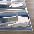 thumbnail image 3 of Abani Regal Collection Elegant Modern 6' x 9' Grey Blue Modern Asymmetric Circles Area Rug, 3 of 5