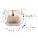 thumbnail image 5 of Bolsa de hombro transparente Mujer 2pcs / set PU Color sólido Messenger Bag (Blanco) Ndcxsfigh Para Estrenar, 5 of 9