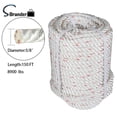 thumbnail image 6 of 150FT Braid Polyester Rope Rigging Rope 5/8" 8600 lbs Breaking Strength, 6 of 10