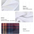 thumbnail image 5 of SKYSONIC 2 Pcs Hanging Hand Towels, Soft Absorbent Dark Blue Plaid Towel for Kitchen Bathroom, 12"x17", 5 of 7