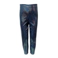 thumbnail image 3 of RTKFRFLM Kids Metallic Sequin Leggings Sparkly Stretch Dance Pants for Performance Green 3-4 Years, 3 of 3