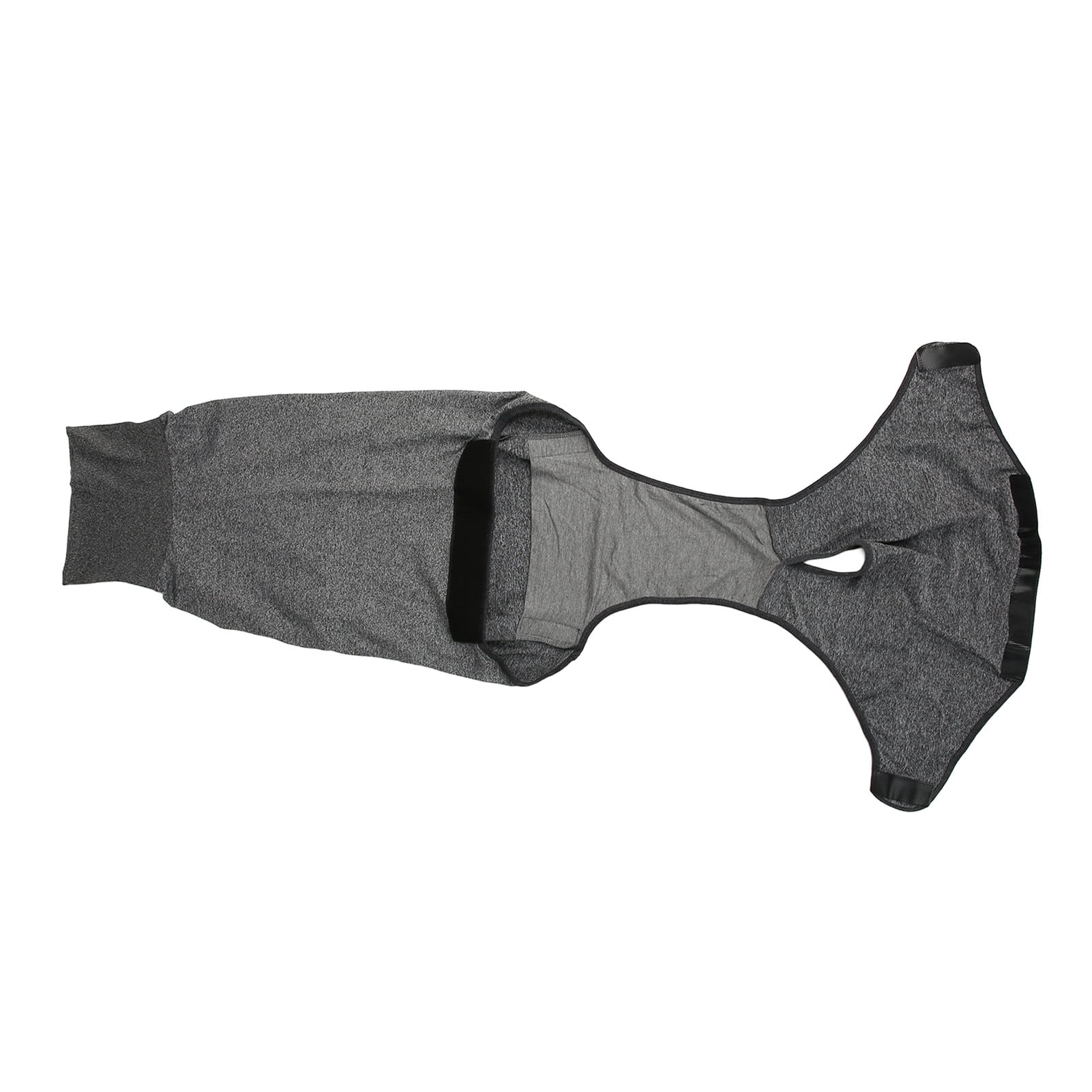 BOKYAN Reusable Full Body Dog Diaper Physiological Clothing for Surgical Recovery, Menstruation Suit for Male and Female Dogs, Heather Gray, Size XXL (8.27 inches / 21 cm)