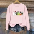 thumbnail image 5 of PNTUTB Women Casual Crewneck Long Sleeve Hoodless Sweatshirts Cute Print Tops Fall Winter Fashion Clothing, 5 of 6