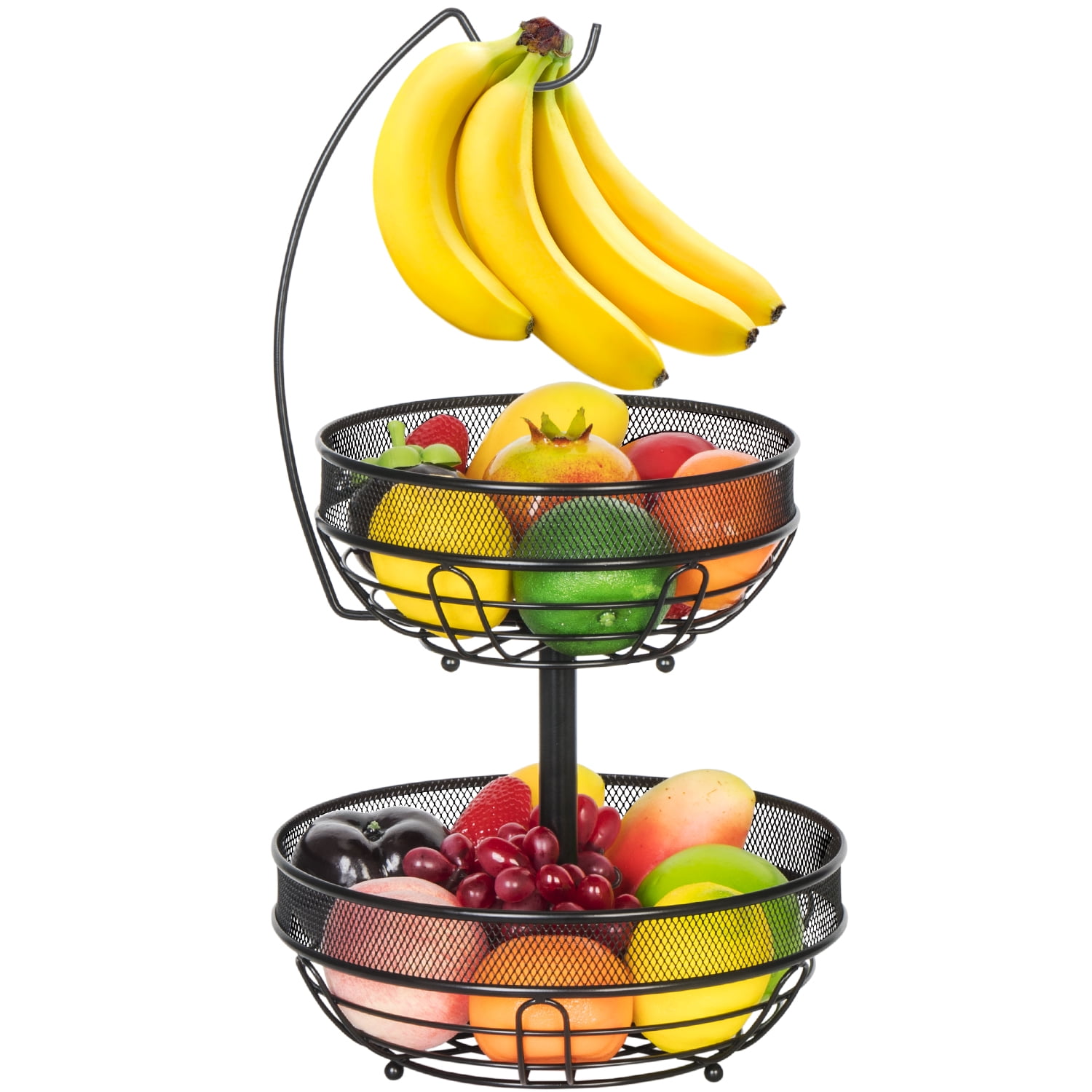 Auledio Fruit Basket,Fruit Bowl 2 Tier Kitchen Fruit Basket, Kitchen