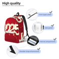 thumbnail image 4 of Picia Happy New 2025 Year Printed Canvas Daypack - Stylish and Durable Vintage Compact Backpack - Class, Work, Travel, or Laptop Bookbag,Organized Compartments-Medium, 4 of 6