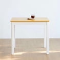 thumbnail image 6 of Livinia Cabin 33.5" Wooden Dining Table/Small Rectangular Modern Farmhouse Solid Wood Kitchen Table Desk (White Oak), 6 of 7
