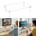 thumbnail image 2 of HannLk Desktop Monitor Computer Storage Lifting Rack Acrylic Printer Laptop Risers, 2 of 10