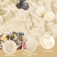 thumbnail image 3 of Camino de mesa Ase'm con gasa, 3 unidades, 89 x 305 cm, color beige, 3 of 7