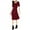 Red - rubywine, variant on maison Jules Womens Belted Fit & Flare Dress, Black, Large