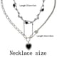 thumbnail image 4 of 2 piezas de collar de nube de flores de corazón de diamante colorido estilo dopamina accesorios para mujer, 4 of 7