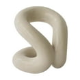 thumbnail image 1 of Seitruly Estante de almacenamiento exquisito de cerámica, estante de almacenamiento decorativo combinado de belleza y funcionalidad Bolsas de maquillaje Color café con leche, 1 of 6
