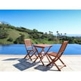 thumbnail image 5 of Vifah Ensemble Bistro Pliant 3 Pcs avec Chaises Pliantes, 5 of 5