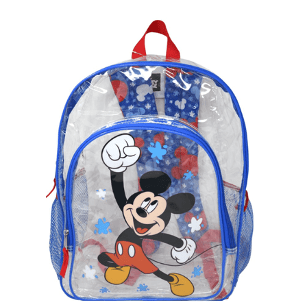 Mickey Mouse Transparent Backpack 16" Disney Boys