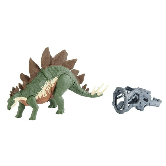 Jurassic World Camp Cretaceous Mega Destroyers Stegosaurus Dinosaur Action Figure, Toy Gift with Movable Joints, Attack and Breakout Feature