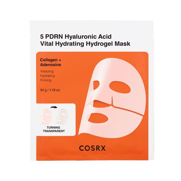 Mascarilla facial COSRX 5 PDRN Hyaluronic Vital Gel 34 ml durante la noche