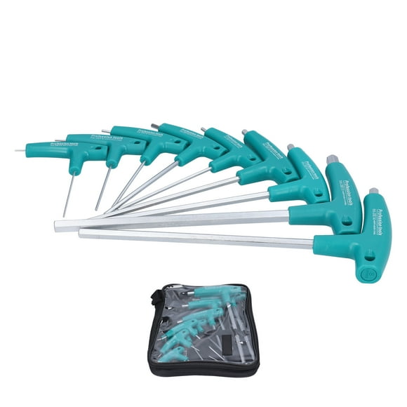 T-Shape Wrench, Hand Hex Key Kit Open Ended Wrench Set Open Ended Ratcheting Wrench for Equipment for Furniture Installation for Car Repair