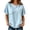 M41 Blue, variant on Summer Cute Tshirts Shirts For Women Loose Fit Short Sleeve Crewneck Solid Color Tops Casual Daily Wear Ladies Nice T-Shirts Beige