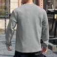 thumbnail image 7 of GigrtiJin Men Crewneck Sports Shirts Breathable Long Sleeve Tops Fashion Pullover Outdoor Gym Casual Fall Tops, 7 of 7