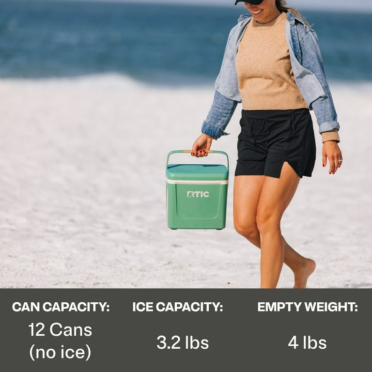 RTIC Road Trip Personal Cooler, 8 QT, 12 Can Hard-Sided Cooler