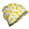 thumbnail image 1 of Lemons Unisex Beanie, Modern Summer Themed Tasty, Hiking Outdoors, Lime Green Earth Yellow, by Ambesonne, 1 of 1