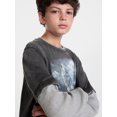 thumbnail image 4 of Weekend Academy Boys Layered Look Graphic Tee with Long Sleeves, Sizes 4-18, 4 of 5
