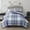 Blue, variant on Serta Simply Clean Scott Plaid 3-Piece Comforter Set, King