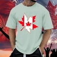 Canada Day Men's T Shirt Summer Short Sleeve Top Breathable Comfortable