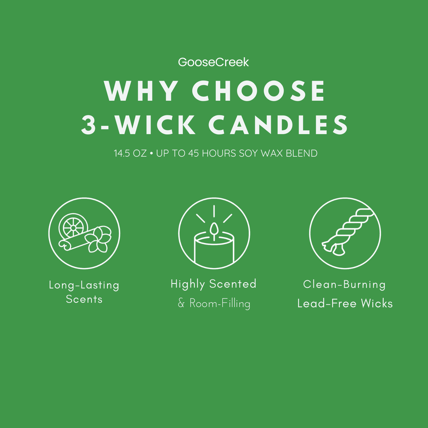 Cookies & Milk 3-Wick Scented Candle, 14.5 oz Jar Candle