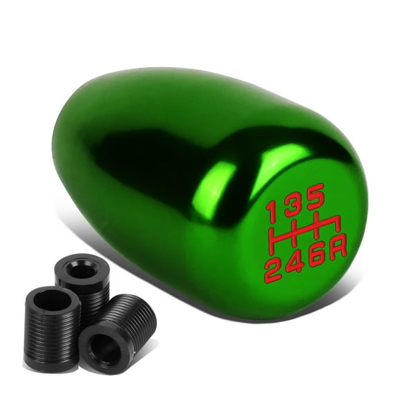 DNA Motoring SK-T99-GN Universal 6-Speed Manual Transmission Aluminum Racing Shift Knob (Green)