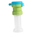 thumbnail image 4 of Tapa de conversión de boquilla para botella de agua con pajita, antiderrames, reutilizable, para viajes, coche, picnic, para niños, alimentación con Verde Azul, 4 of 10