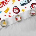 thumbnail image 4 of Erosebridal Cartoon Car Blackout Curtains, Trophy Curtains Pack of 2 (42x84 Each), White Blue, 4 of 5