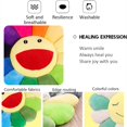 thumbnail image 3 of Almohada de girasol, suave y cómodo cojín sonriente de girasol, almohada de felpa floral, juguetes de peluche de girasol coloridos, hogar, dormitorio, tienda, restaurante, 43 cm, 0,3 kg JM, 3 of 5