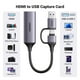 thumbnail image 2 of Tarjeta de captura UGREEN Full HD 1080P 60FPS HDMI a USB A/C 4K, 2 of 9