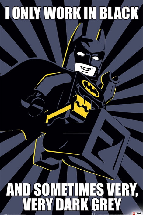 LEGO BATMAN PRINT POSTER WALL OR WINDOW STICKER VARIOUS SIZES