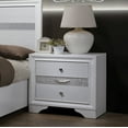 thumbnail image 2 of Furniture of America Lubbock Contemporary Nightstand with 3-Drawer, White, 2 of 5