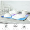 thumbnail image 7 of GZHJMY Rainbow Striped Dish Drying Mat for Kitchen Counter,Super Quick Absorbent Composite Sponge Dish Drying Pad,Heat Resistant Non-Slip Rack Tableware Mat (16x18Inch)for Dishes Coffee Machine Dish, 7 of 7